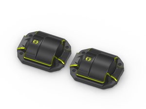 Brass Diff Cover (Black / 2pcs), for Venture18