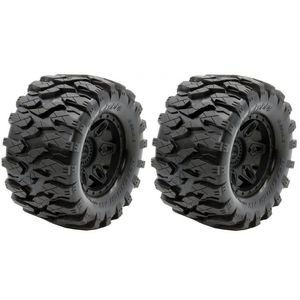 Defender MX Belted All Terrain Tires Mounted 17mm Traxxas Maxx