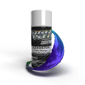 05709 Color Change Aerosol Paint, Green/Purple/Teal, 3.5oz Can