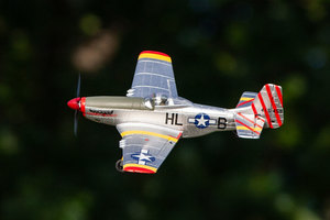 P-51D Mustang 500mm Brushless RTF Warbird with PASS (Pilot Assist Stability Software) System