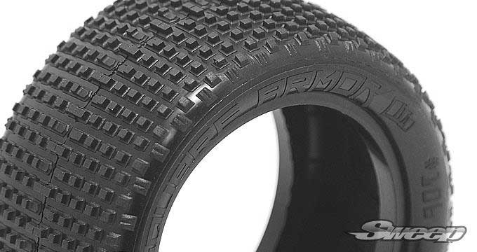 Square Armor 2.2" 1/10 Buggy Rear Tires (Pre-Mounted)