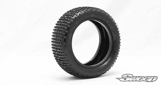 Square Armor 2.2" 1/10 4WD Front Buggy Tires (Pre-Mounted)