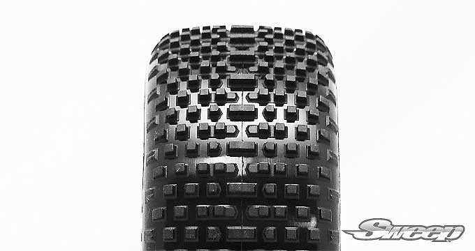 Square Armor 2.2" 1/10 4WD Front Buggy Tires (Pre-Mounted)