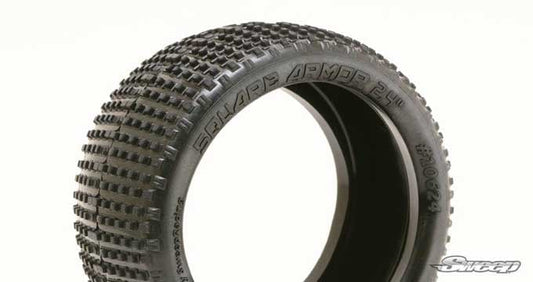 Square Armor 2.4" 1/10 Buggy Rear Tires (Pre-Mounted)