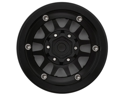 Treal Hobby Type L 1.9" V-Spoke Beadlock Wheels (Black) (4)