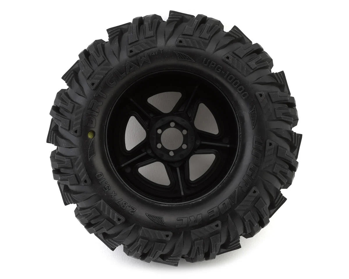 Dirt Claw 2.8" Pre-Mounted All-Terrain Tires w/5-Star Wheels (2) (17mm/14mm/12mm Hex)