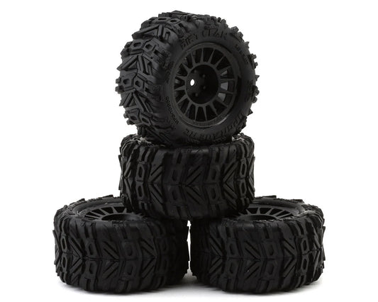 UpGrade RC Dirt Claw Pre-Mounted BELTED Tires for ARRMA® Granite Grom™ (4)