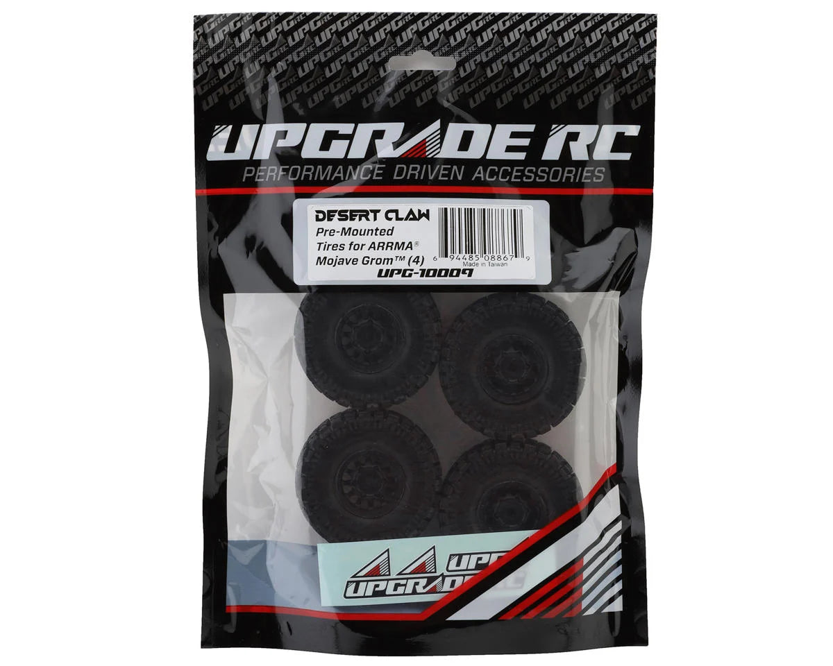 UpGrade RC Desert Claw Pre-Mounted Tires for ARRMA® Mojave Grom™ (4)