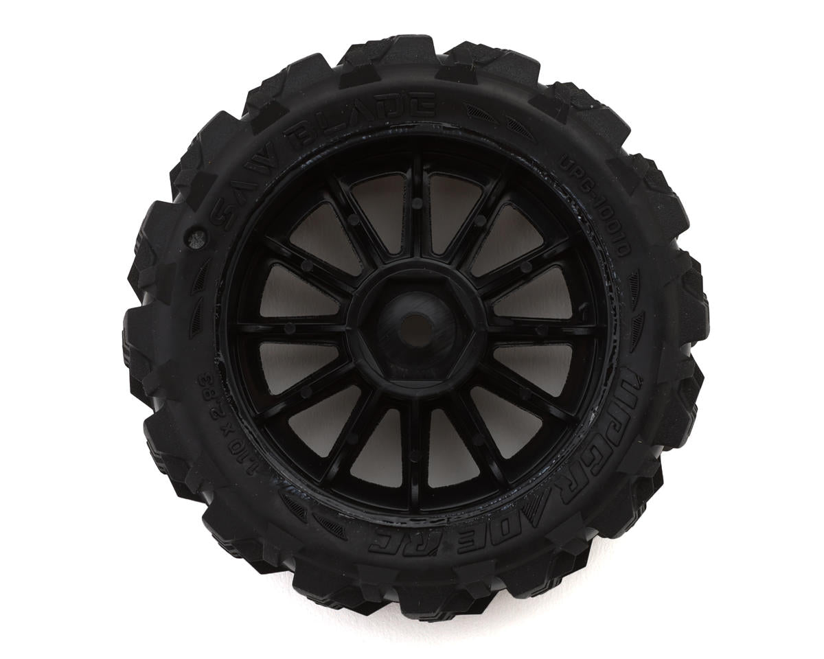 UpGrade RC Saw Blade Pre-Mounted Tires for ARRMA® Typhon Grom™ (4)