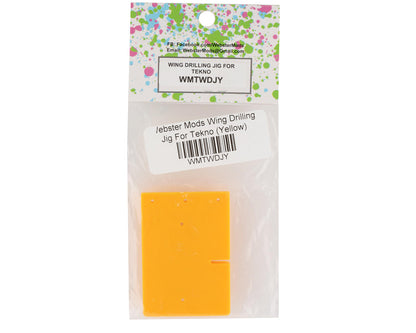 Webster Mods 1/8 Tekno Wing Drilling Jig (Yellow)