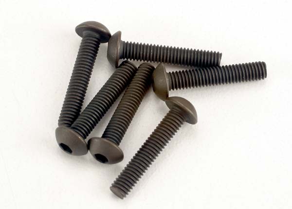 2579 Screws, 3x15mm button-head machine (hex drive) (6)