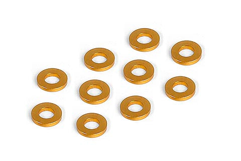 Alu Shim 3x6x1.0mm - Orange (10)