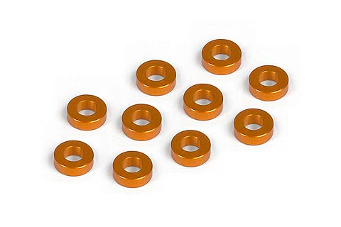 Alu Shim 3x6x2.0mm - Orange (10)