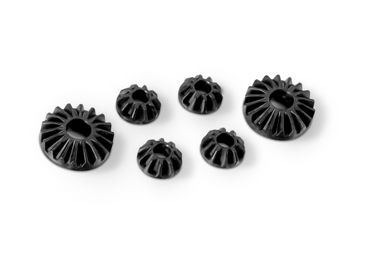 Graphite Gear Diff Bevel & Satelitte Gears (2+4) - Lower