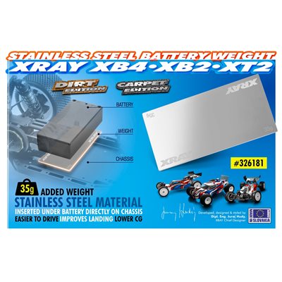 Stainless Steel Battery Weight 35g