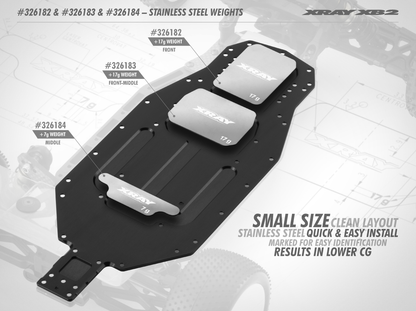 Stainless Steel Weight 17g - Front-Middle