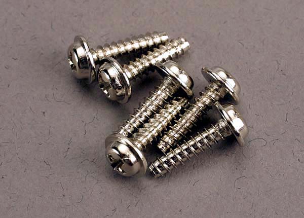 3286 Screws, 3x12mm washerhead self-tapping (6)