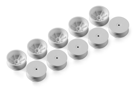 4WD Front Wheel Aerodisk with 12mm Hex IFMAR - White (10)