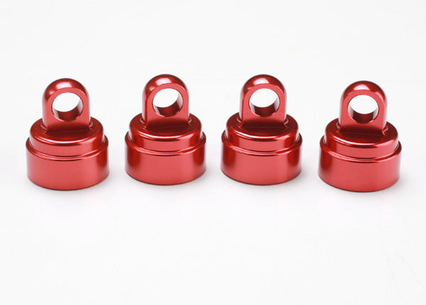 3767A Shock caps, aluminum (4) (fits all Ultra Shocks)