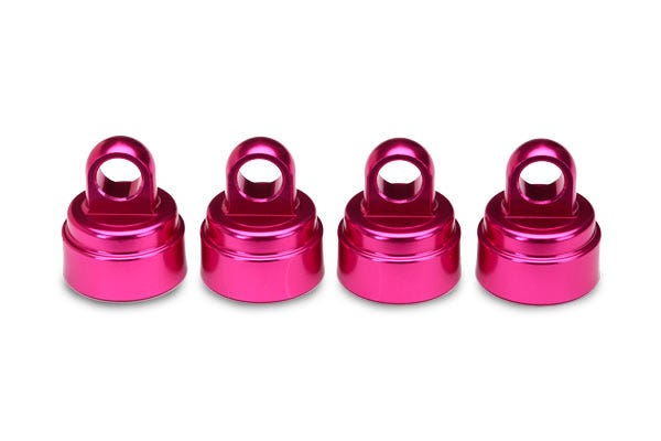 3767A Shock caps, aluminum (4) (fits all Ultra Shocks)