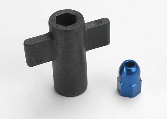 5526 NUT ANTENNA CRIMP NUT BLUE