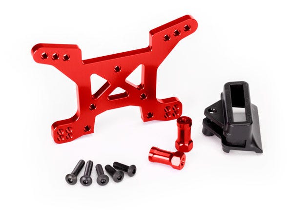 6739R SHOCK TOWER FRONT ALUM RED