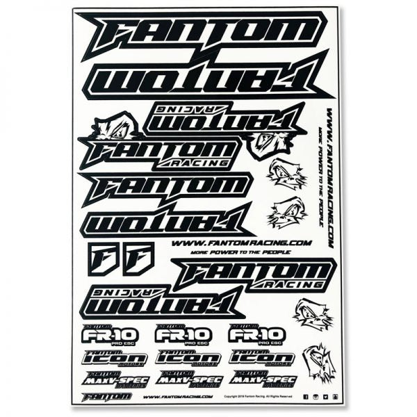 Vinyl Die-Cut Team Sticker Sheet – Black/White