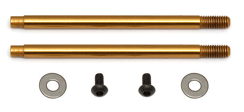Team Associated 3x27.5mm V2 Ti-Nitride Screw Mount Shock Shaft (2)