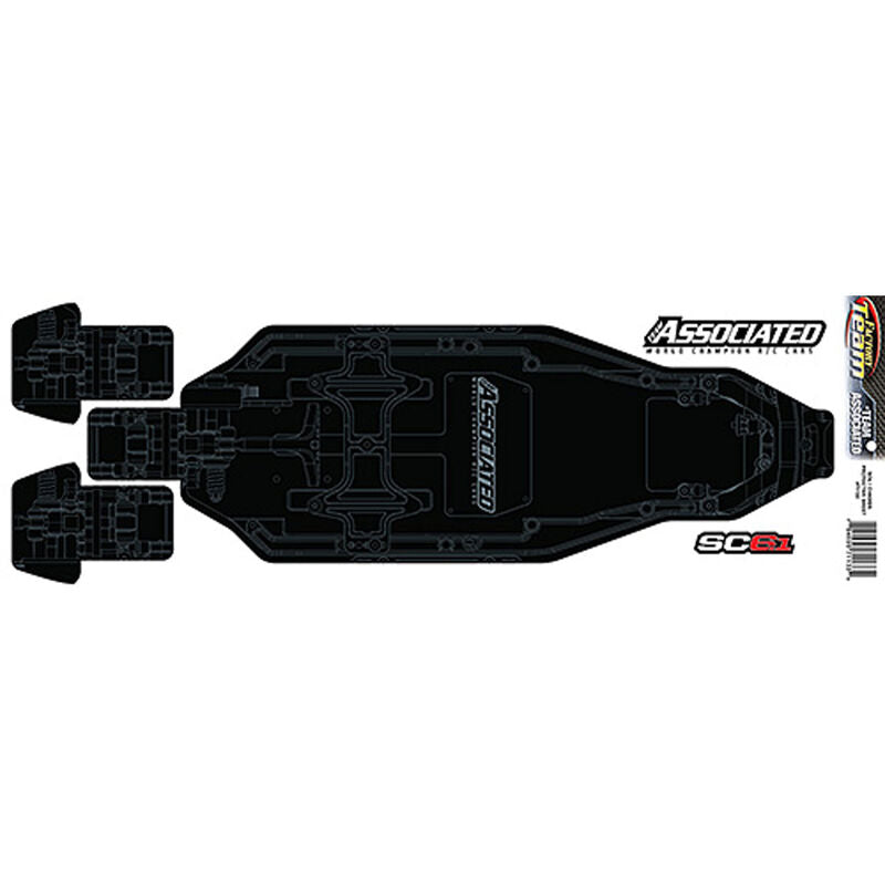 Factory Team Chassis Protective Sheet printed: SC6.1