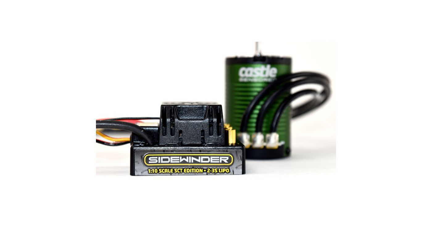 Sidewinder SCT Waterproof ESC/1410-3800Kv Sensored Brushless Motor Combo