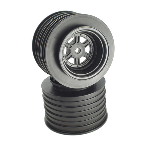 Gambler Rear Sprint Wheels with 12mm Hex / AE -TLR / BLACK