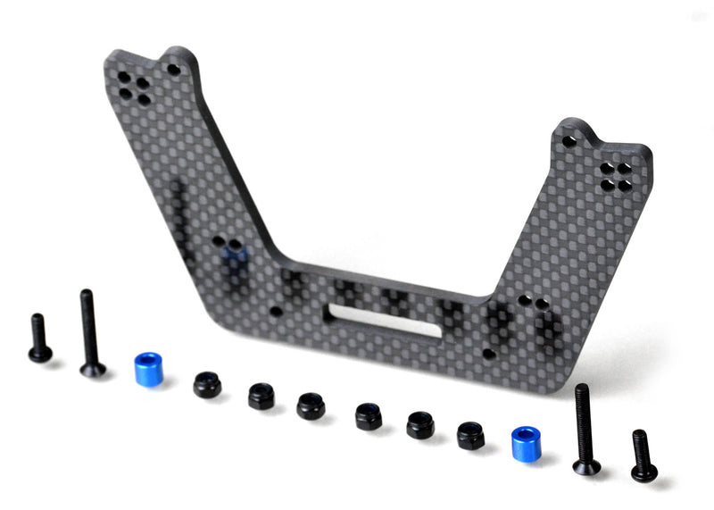 EXOTEK SLASH CF FRONT DRAG TOWER, FOR SHORTER 4TEC SHOCKS