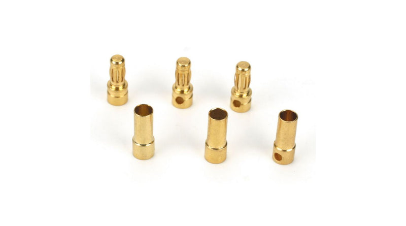 Connector: Gold Bullet Set, 3.5mm (3) (DYNC0043)