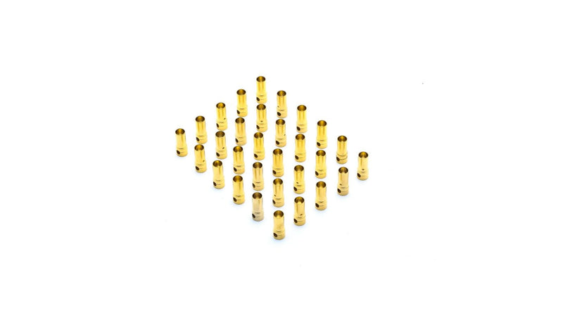 Connector: Gold Bullet Female, 3.5mm (30) (EFLAEC317)
