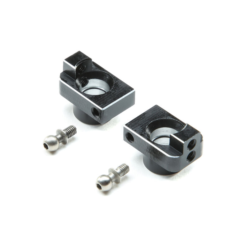 Hub Set Rear, Aluminum: Mini-T 2.0