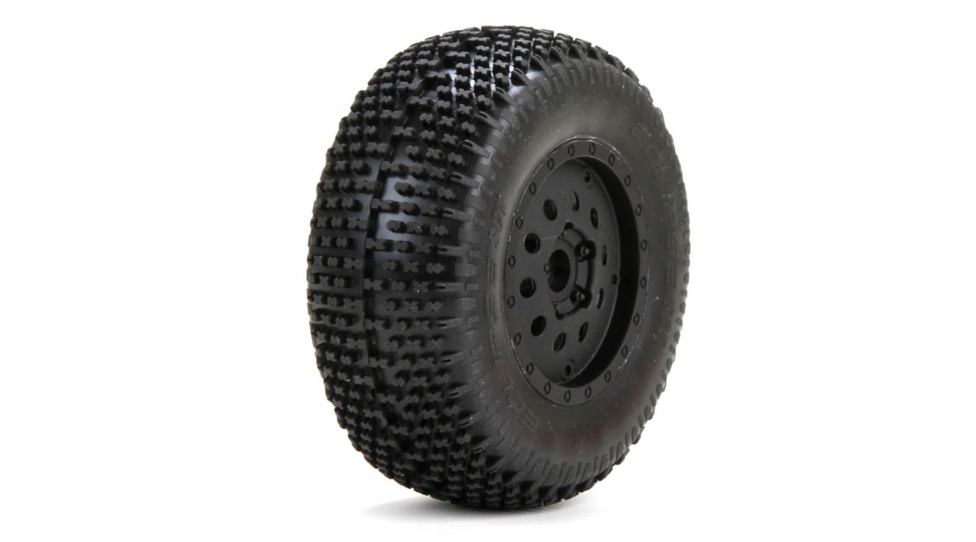 Eclipse Front 2.2/3.0 Pre-Mounted Tires, 12mm Hex (2): XXX-SCT (LOS43004)