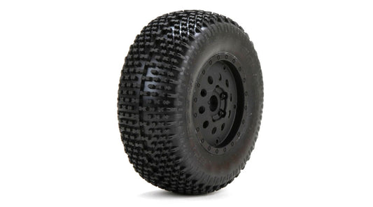 Eclipse Front 2.2/3.0 Pre-Mounted Tires, 12mm Hex (2): XXX-SCT (LOS43004)