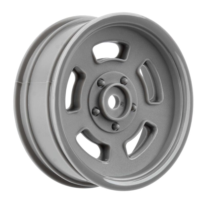 Slot Mag Drag Spec 2.2" Front Wheels, Stone Gray (2): Slash 2WD, DR10