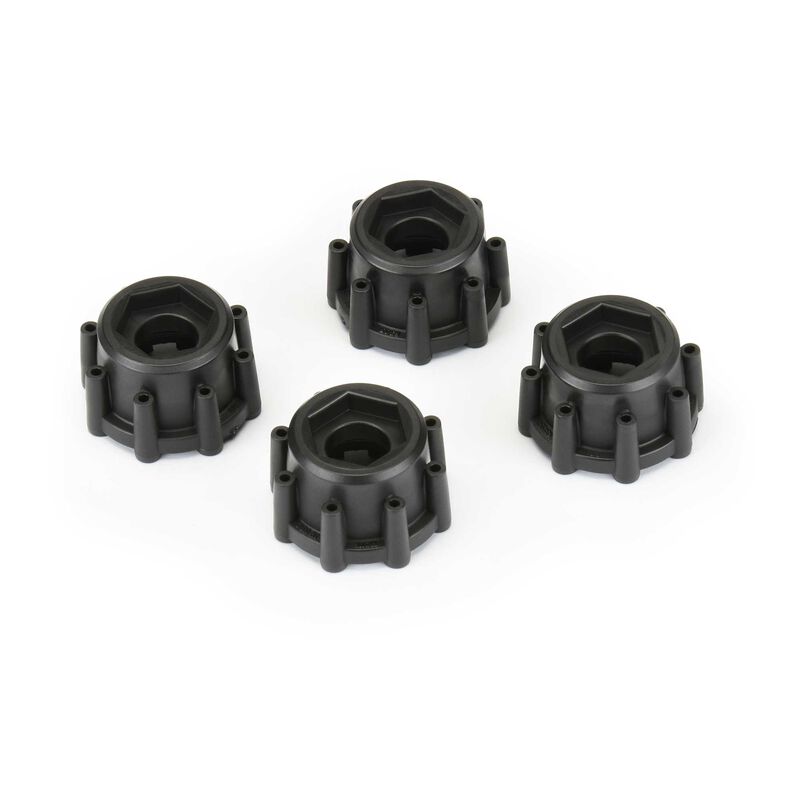 8x32 to 17mm Hex Adapters for 8x32 3.8" Wheels (4)