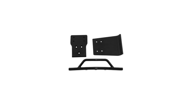 80022 Front Bumper/Skid Plate, Black: SLH 4x4