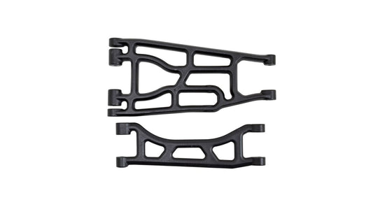 Upper and Lower A-arm Pair, Black: Traxxas X-Maxx