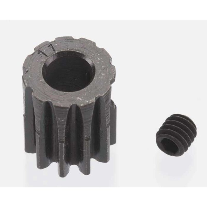 Extra Hard 11 Tooth Blackened Steel 32p Pinion 5mm