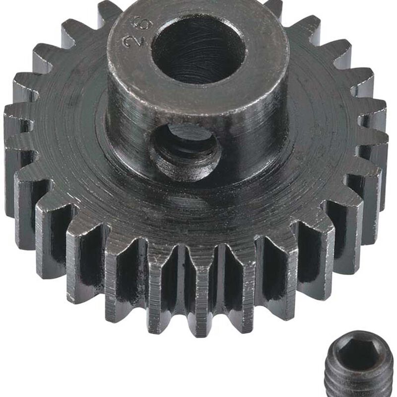 Extra Hard 26 Tooth Blackened Steel 32p Pinion, 5mm