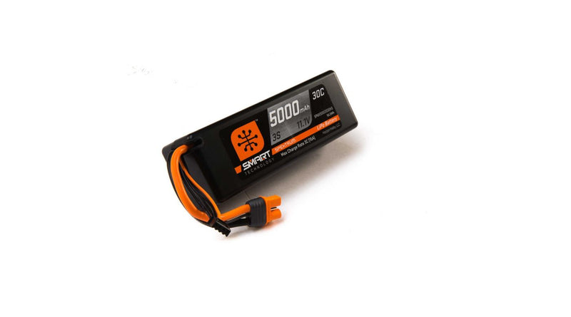 11.1V 5000mAh 3S 30C Smart Hardcase LiPo Battery: IC3 (SPMX50003S30H3)