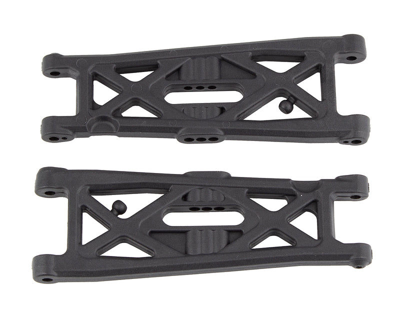 RC10T6.1 Factory Team Front Suspension Arms, Carbon Fiber