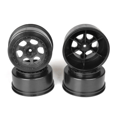 Trinidad SC Wheel for Traxxas Slash Rear - Slash 4x4 / HPI Blitz / BLACK / 4pcs