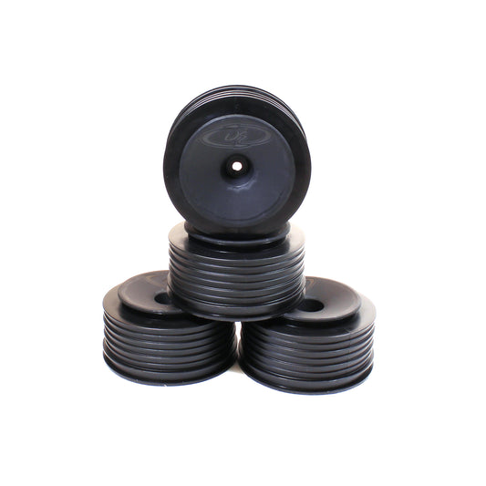 Black Speedline Plus SC Wheels for Kyosho Ultima SC, Traxxas Slash (Rear), Slash 4x4 (4pcs)