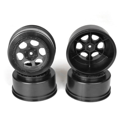 Trinidad SC Wheels, for Associated SC5M-SC10-ProSC, Black, +3mm, (4pcs)