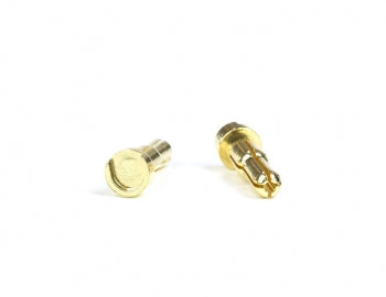 Gold Battery Bullets (2) | Low Profile | 5 to 4mm