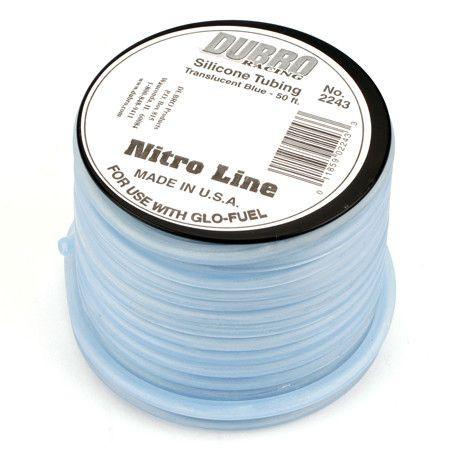 50' Nitro Line Silicone Fuel Tubing, Blue